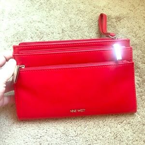 Red Nine West Clutch BRAND NEW